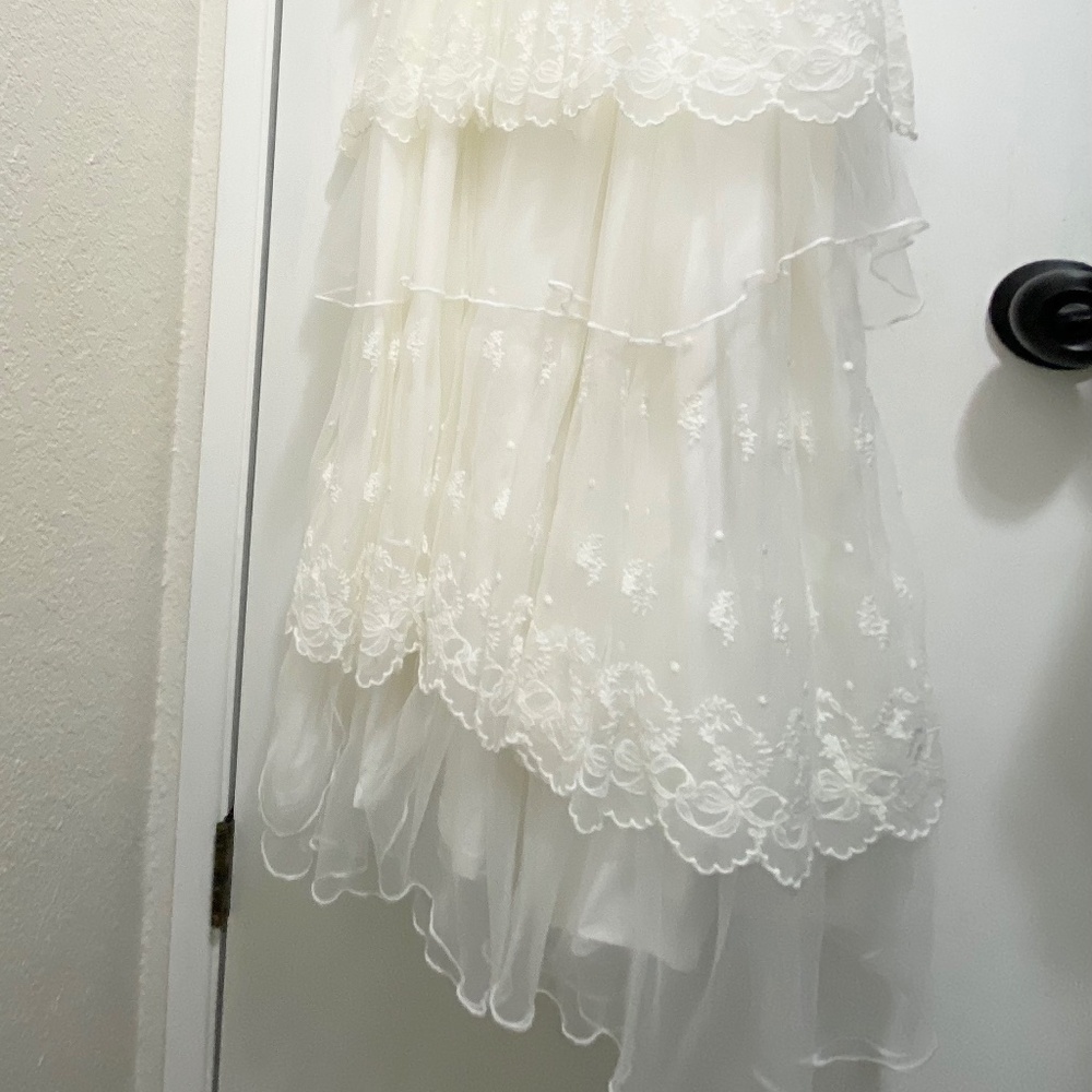 Only Little Once  Embroidered Lace  Size 10-12  Girls Sleeveless Maxi Dress . - Picture 3 of 13